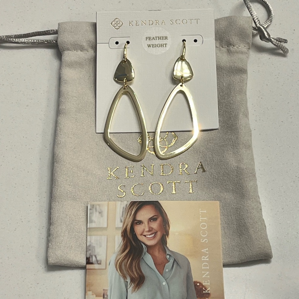 Kendra Scott Kira Gold Drop Earrings
